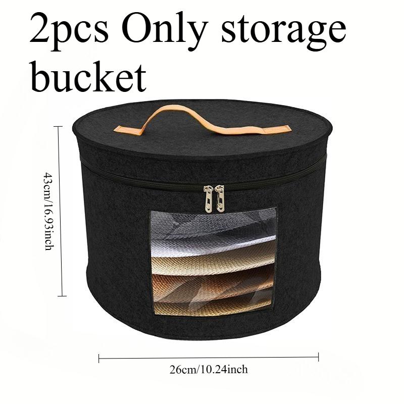 1/2pcs Hat Storage Bucket Foldable Storage Bag Multifunctional Storage Bag Suitable for Storing Hats