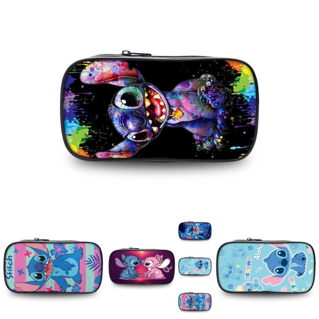 Adorable Stitch Student Single Layer Pencil Case Cute Cartoon Stationery Storage Bag