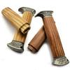 2 Types NO2 Size Natural Solid Wood Material Knife Handle With Steel Pommel Guard For Bowie Knives DIY Making Accessories Part