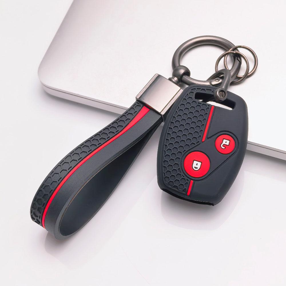 Soft Silicone Car Key Cover keychain For Honda 7th 8th Gen Accord CRV Odyssey Fit City Civic And Classic Old Model Anti-Scratch Guard