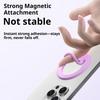 Magnetic Phone Ring Holder Silicone Phone Grip Stable Skin-friendly Selfie Ring Holder for Hands-Free Viewing