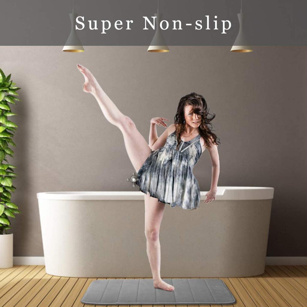 Soft Bathroom Bath Mat Non-slip Carpets In Wash Basin Bathtub Side Floor Rug Shower Room Doormat Memory Foam Pad Bathroom Rugs