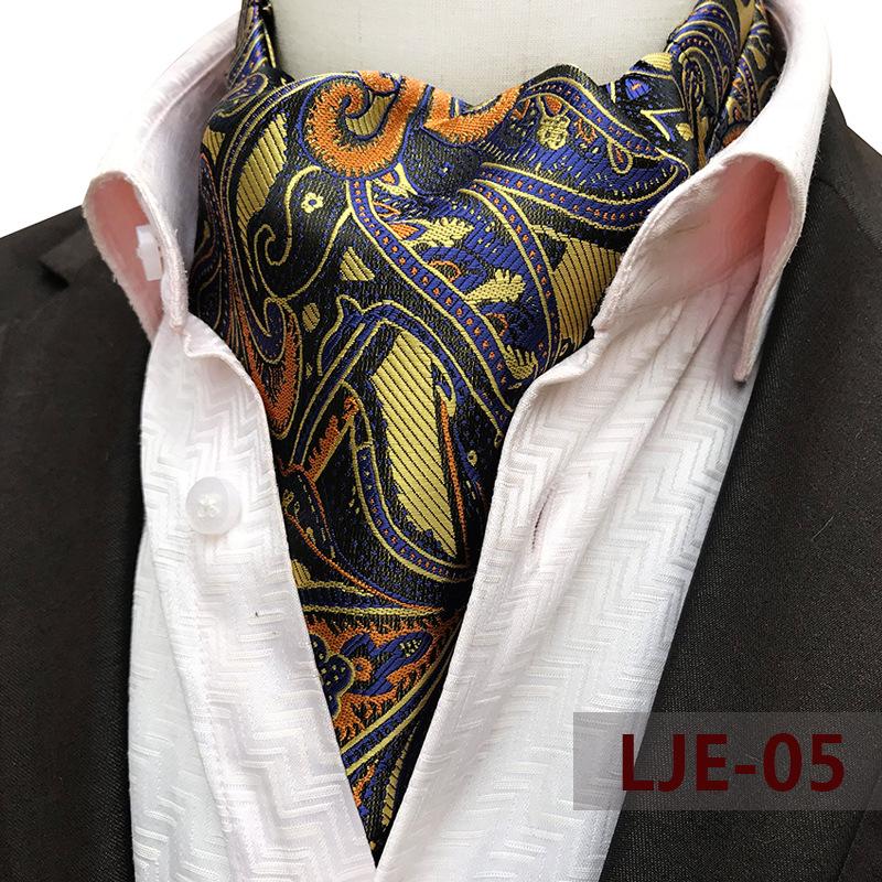 Men's Wide Tie Large Pattern Snood Scarf