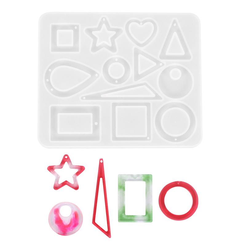 Silicon Earring Necklace Pendant Resin Mold Diy Making Jewelry Epoxy Mould Craft