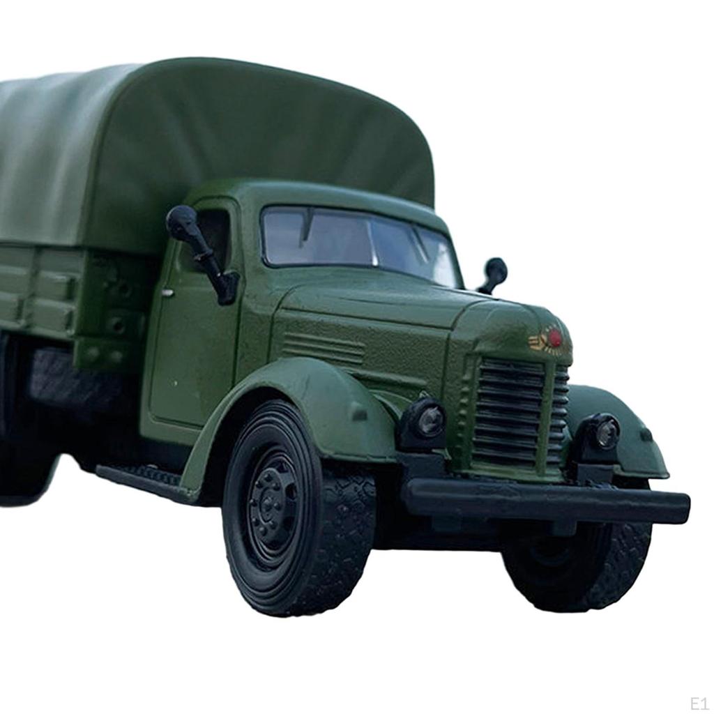 1/64 Diecast Armored Cargo Truck Model, Transport Vehicle Model for Collectibles, Kids, Display,