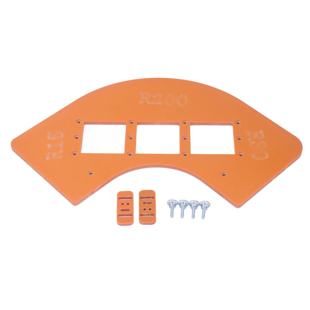 Radius Jig Router Template R15 R30 R100 R200 Woodworking Corner Radius Guide for Cabinet Wardrobe