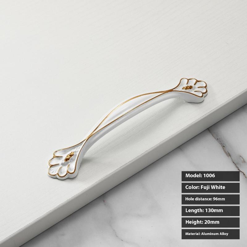 Retro Antique Cabinet Door Handles Kitchen Cupboard Pulls Drawer Knobs Solid Aluminum Alloy Hardware