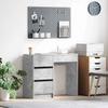 Concrete Grey Desk 90 x 37.5 x 75 cm Engineered Wood