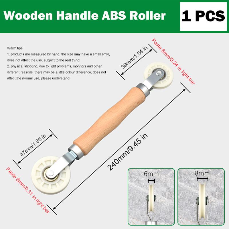 6-10mm LED-Streifen Montage Rolle LED-Streifenlicht Montage Werkzeug ABS Gummi U-Nut Befestigung Harte Stange Lampe Schnelle Montage Werkzeuge Hohe Qualität