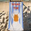 Serviette d'art drôle What the Duck Sport Séchage Rapide Voyage Camping Équipement Anti-sable Douce Légère Grande Serviette de Plage