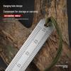 Multifunctional 5mm Thickened Stainless Steel Ruler & Self-Defense Tool