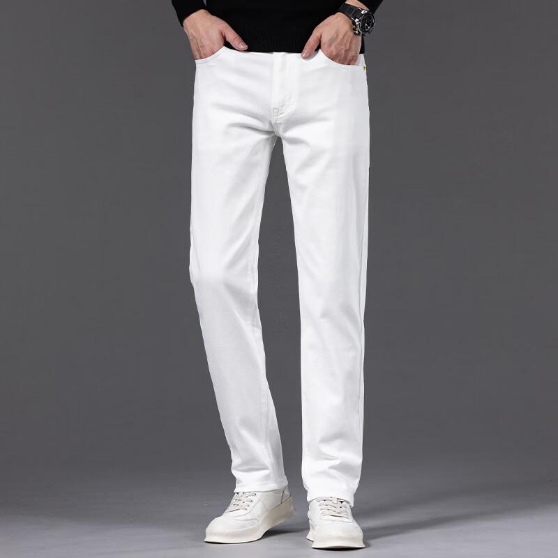 DK Men's Loose Straight Fit Denim Jeans