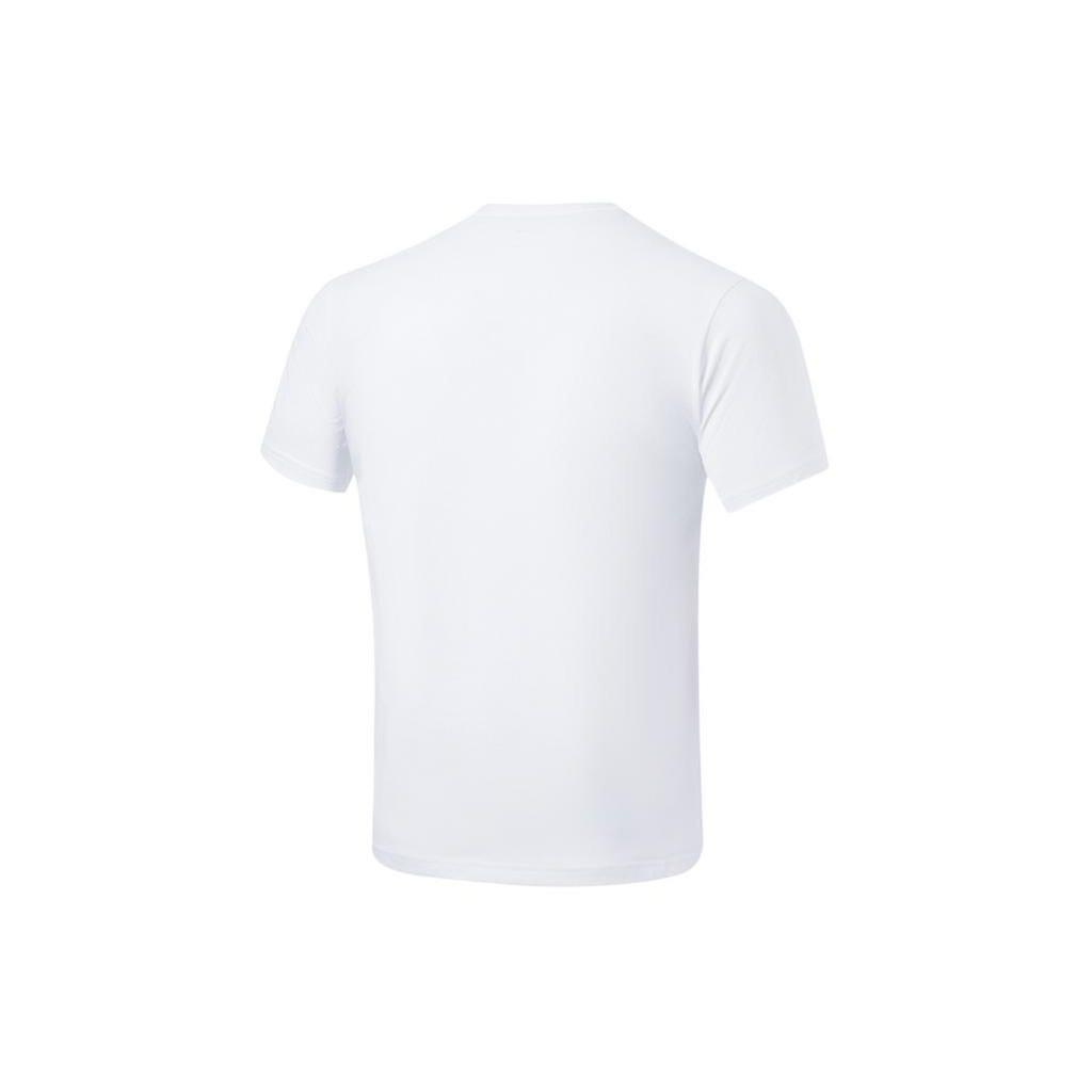 Li-Ning Plain Color Breathable Short Sleeve T-Shirt Men tops White ATST021-2