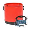 Portable Integrated Fish Bucket Fish Box EVA Folding Fish Bucket with Rope Colorful Fishing Tackle Boxes Water Bucket