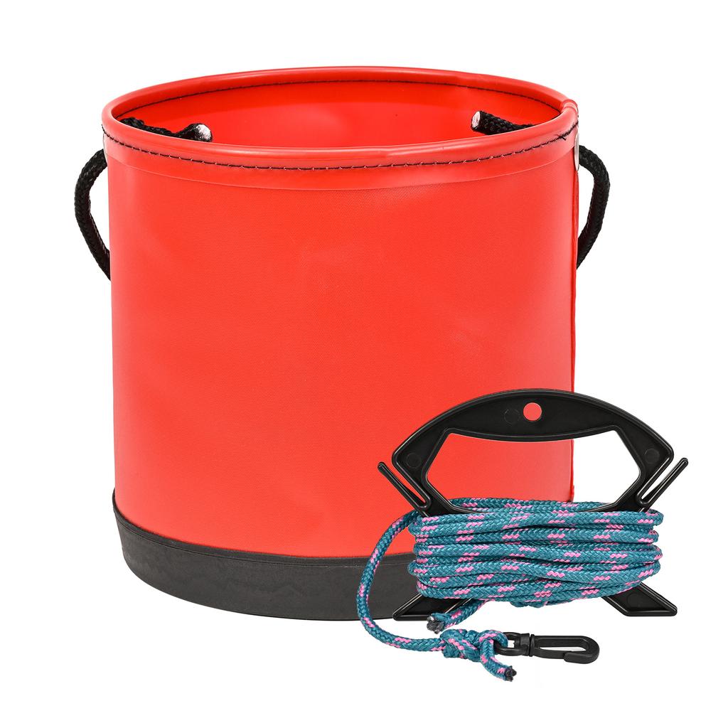 Portable Integrated Fish Bucket Fish Box EVA Folding Fish Bucket with Rope Colorful Fishing Tackle Boxes Water Bucket