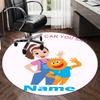 Custom Name Ms. Rachel Printed Round Rug Carpet Chair Rug Area Rug Entryway Doormats,for Office Chair Living Room Bedroom Kitchen Room.
