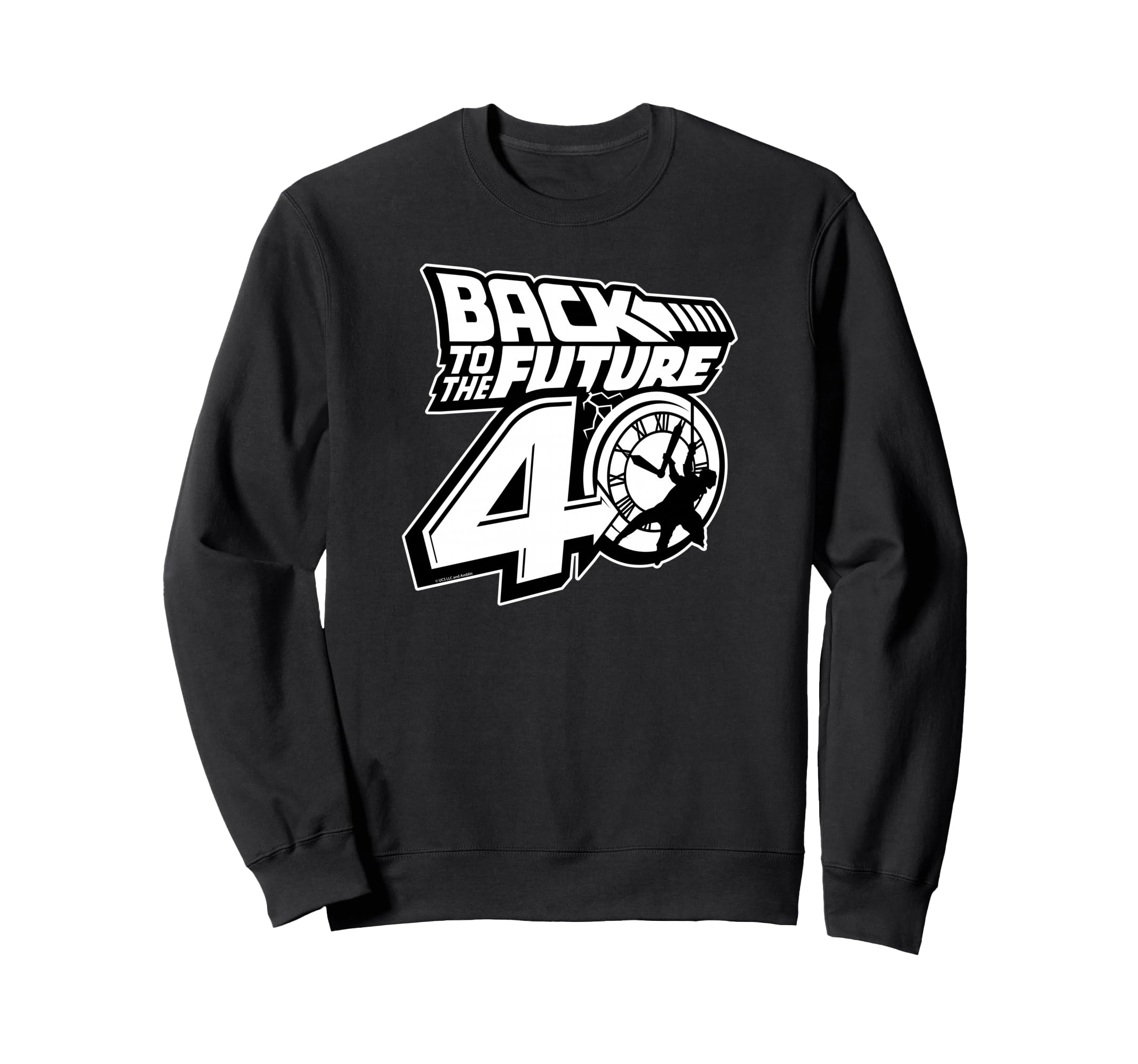 

Back to the Future 40th Anniversary Logo Black & White Sweatshirt
