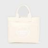 Clover Heart Canvas Mini Tote Bag Ivory