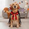 Stand Collar Dog Halloween Cape Open Chest Cat Wizard Robe Pet Bat Cloak  Dog Clothing