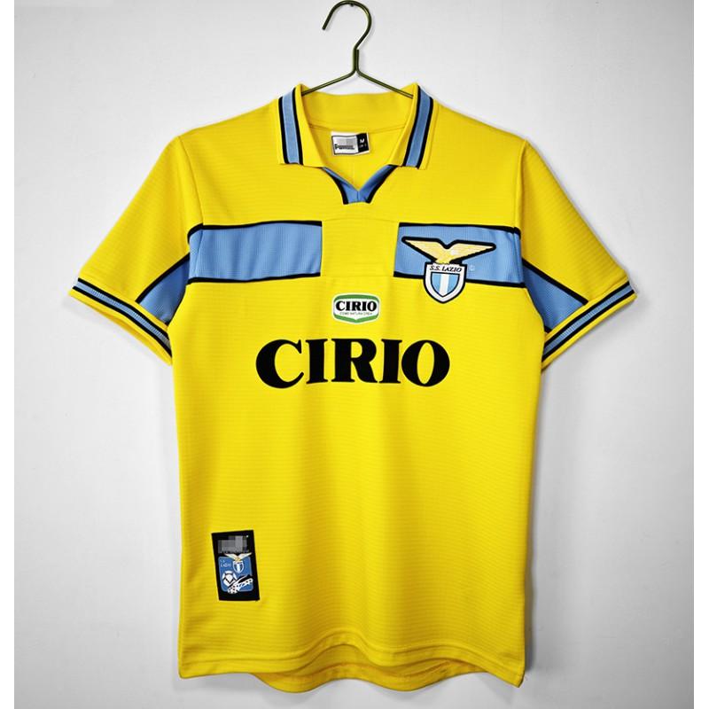 Lazio Retro Football Jersey 1998-99 Veron 23 Short Sleeve Soccer Shirt Men Women Adult