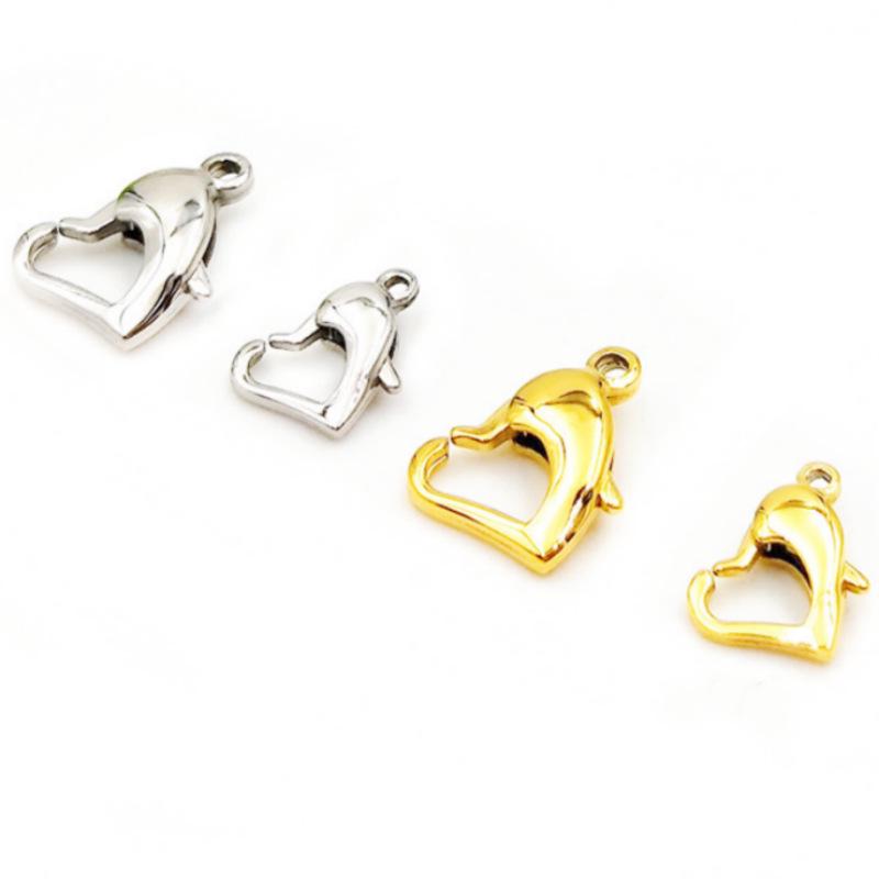 

Stainless Steel Heart Lobster Clasp for DIY Jewelry & Bracelet Accessories 11mm Length