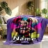 Custom Name Personalized Harley Quinn Joker Print Blanket, Home Decor, Bedroom, Sofa, Camping, Couch, Gifts for Birthday Christmas