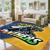 Penrith Panthers Design Crystal Velvet Rug Soft Decorative Mat for Bedroom Entrance