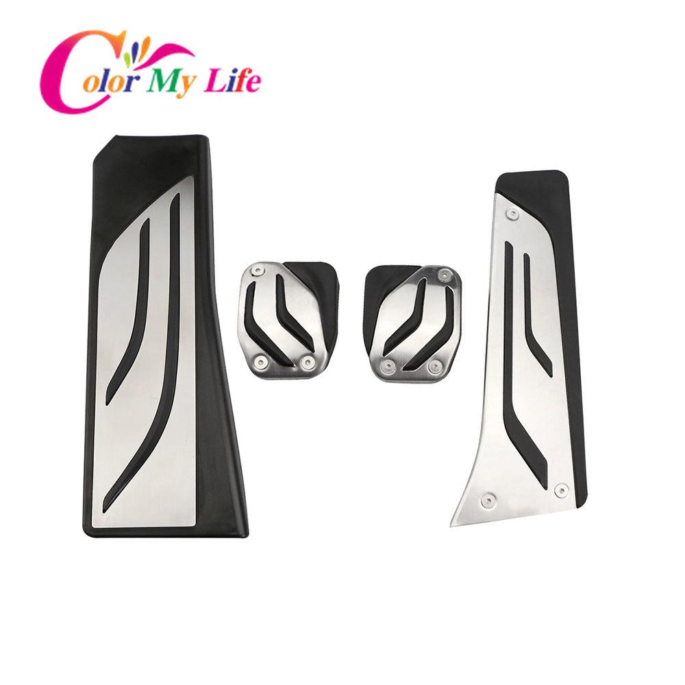 No Drilling LHD Car Pedal Cover for BMW 5 6 7 Series E65 E67 E68 F01 F02 F10 F11 F07 F12 F13 LHD Gas Brake Clutch Rest