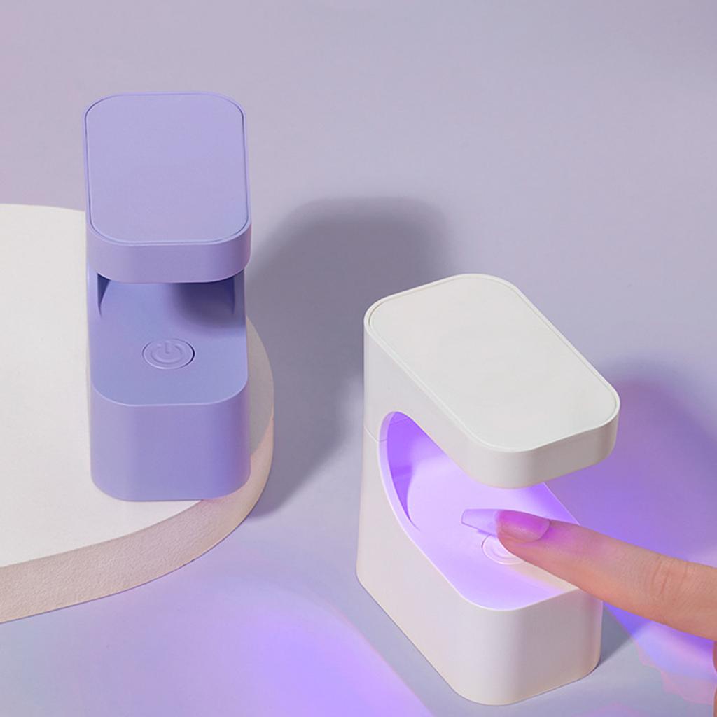 Portable UV Nail Lamp 6 LED Beads 45S 60S Timer Fast Curing USB Powered Gel Polish Dryer for Gel Polish DIY Manicure