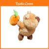 Ground Ural Dried Squirrel Plush Keyring With Pulling Carrot Toy For Gift