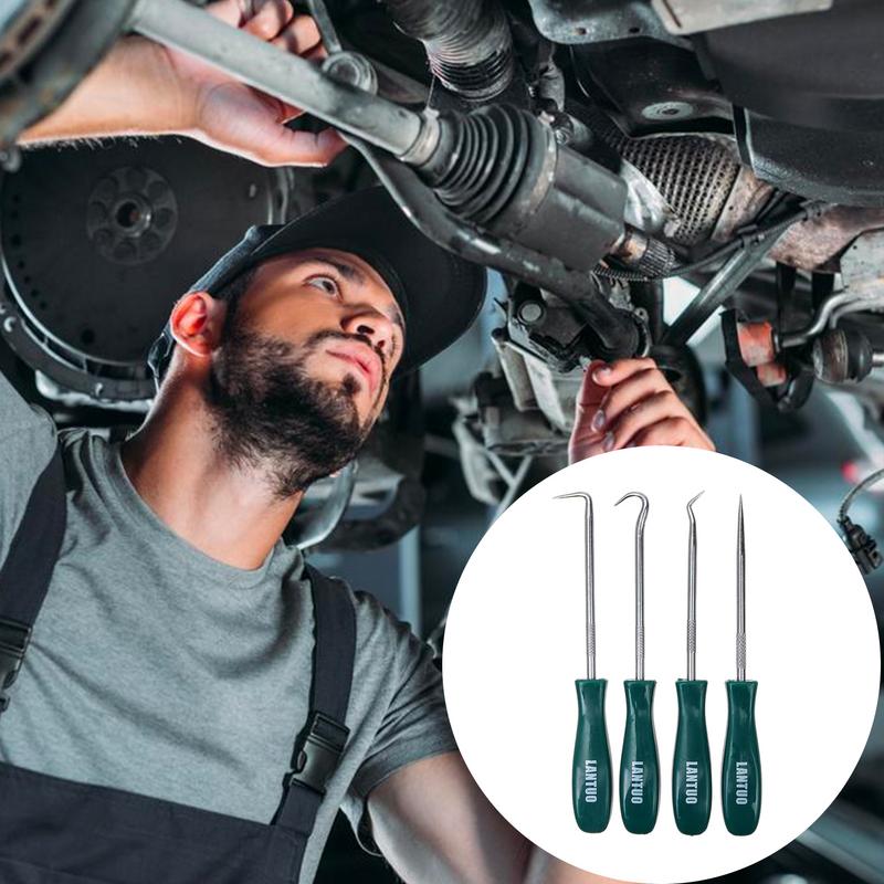 4Pcs/set 135mm Car Oil Seal Screwdrivers O-Ring Seal Gasket Puller Remover Puller Tools with 45 Degree & 90 Degree Pick Puller