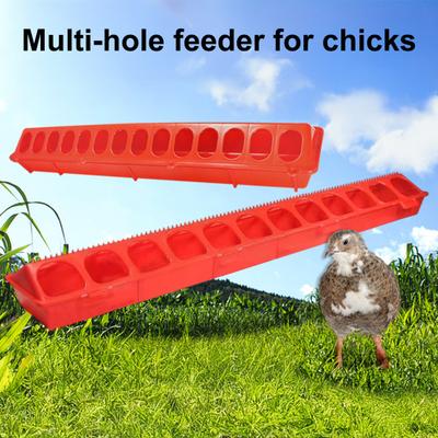 Klappdeckel Kleiner Kükenfutterautomat 28 Fächer Kunststoff Geflügelfuttertrog Nein