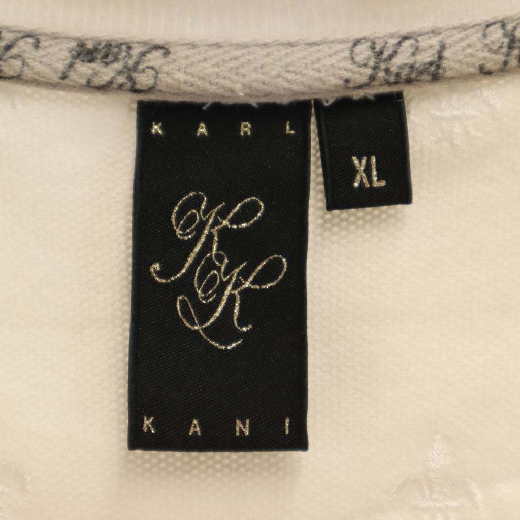 Karl Kani Short sleeve Polo shirt XL White Kanoko fabric Men's Used
