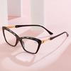 New Cat'S Eye Reading Glasses For Women Fashion Luxury Blue Light Blocking Presbyopia Transparent Man Far Sight Glasses +1.0 4.0