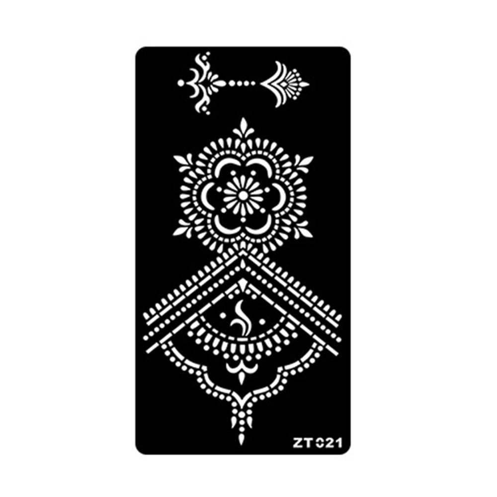 Personalized India Temporary Tattoo Ethnic Style Black Tattoo Decals Arm Foot Tattoos  Women Lady