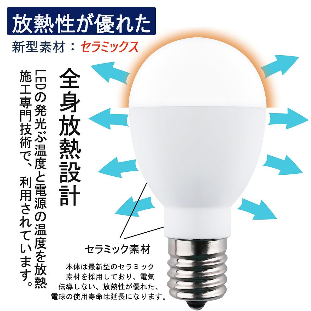 GOHALAMP LED Bulb E17, Warm White, 5W Power Consumption, 710lm, Equivalent To 60W, Mini Krypton Type, Suitable for Insulated Fixtures, Wide Beam
