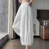 Women's Summer White Casual Lantern Wide-Leg Pants | Wutong-Style 9/10 Length Trousers