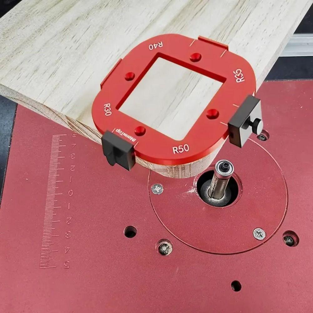 R10-R50 Radius Jig Arc Angle Positioning Template 4 in 1 Round Corner Jig  Woodworking