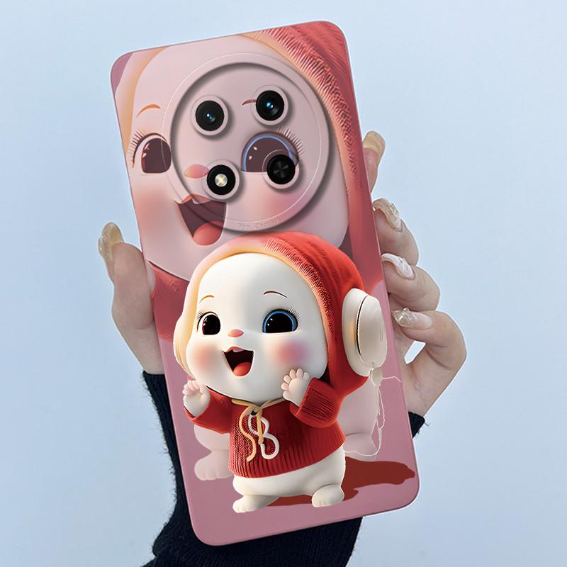 Case For Honor X9c 5G Honor Magic 7 Lite 5G Cute Panda Sweet Girls Cats Protective Liquid Silicone Soft TPU Back Cover Casing