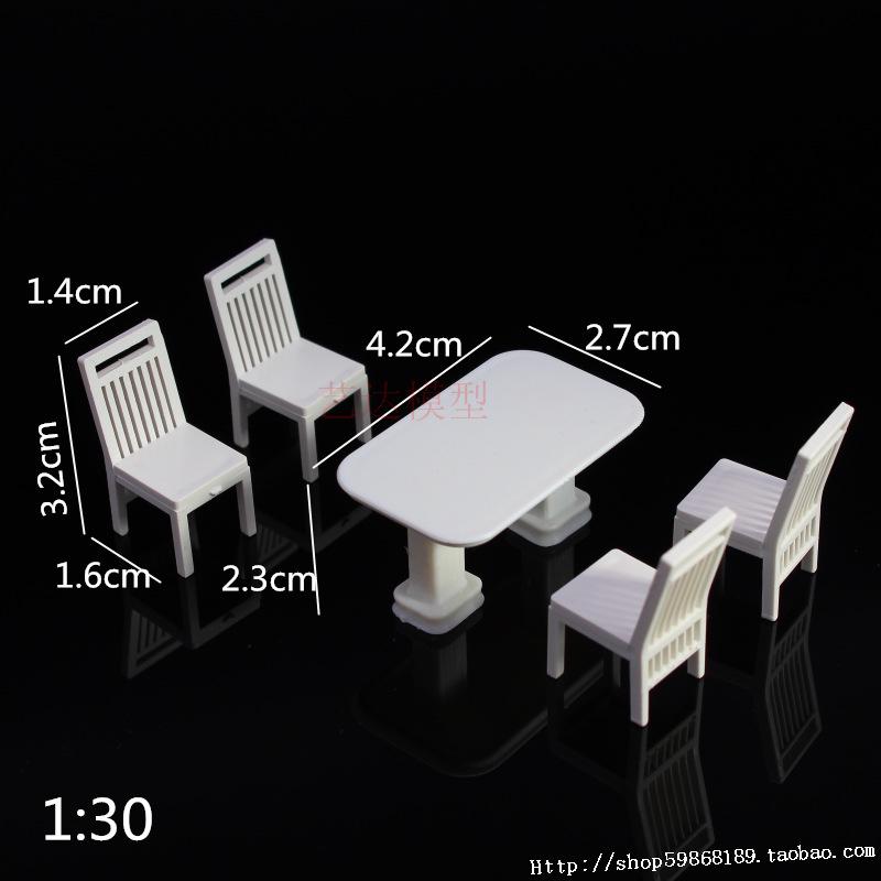 1:30 Scale DIY Construction Sand Table Model Materials for Students: Indoor Furniture, Bed, Wardrobe, Table, Sofa