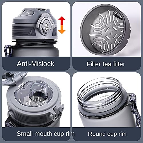 Large Capacity Water Bottle, Portable Sports Water Bottle, 350, 500, 650, 700, 1000, 1500, 2200ml, BPA-Free, for Adults and Children, Outdoor Sports,