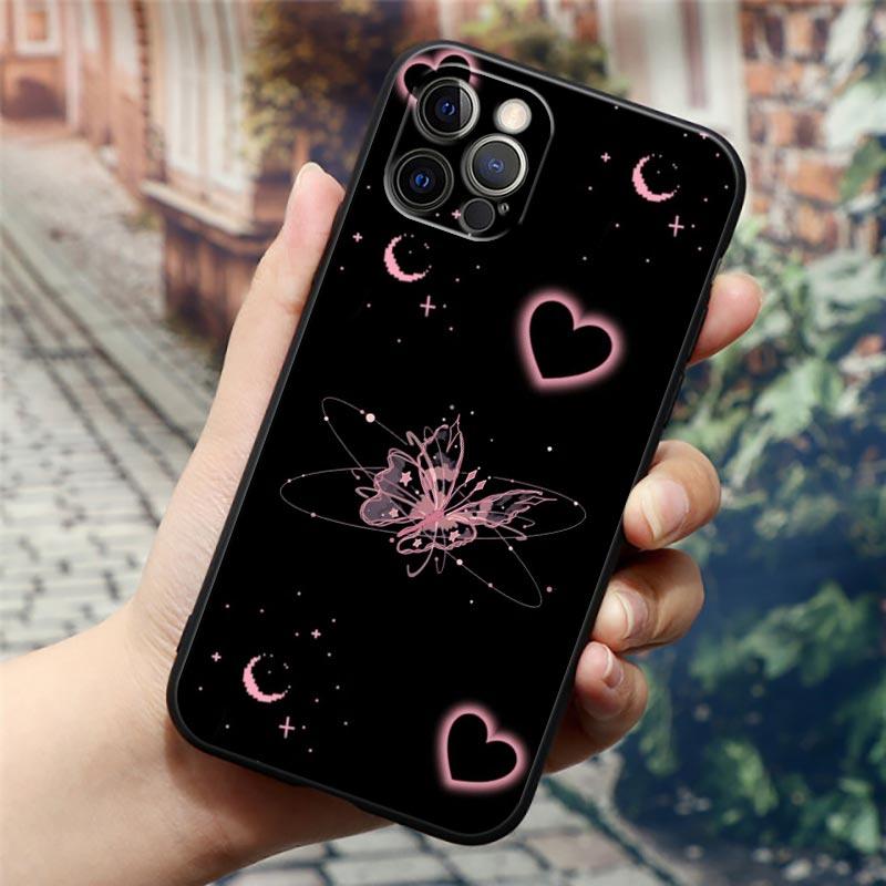 Butterfly Love Beautiful Phone Case For Apple iPhone 16 15 14 13 12 11 Pro Max XR XS Max 7 8 Plus SE2 Back Cover Silicone Cases