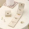 Mini Travel Jewelry Roll Bag with Buckle, Portable Foldable Travel Jewelry Storage Box, Small Jewelry Box for Earrings, Rings