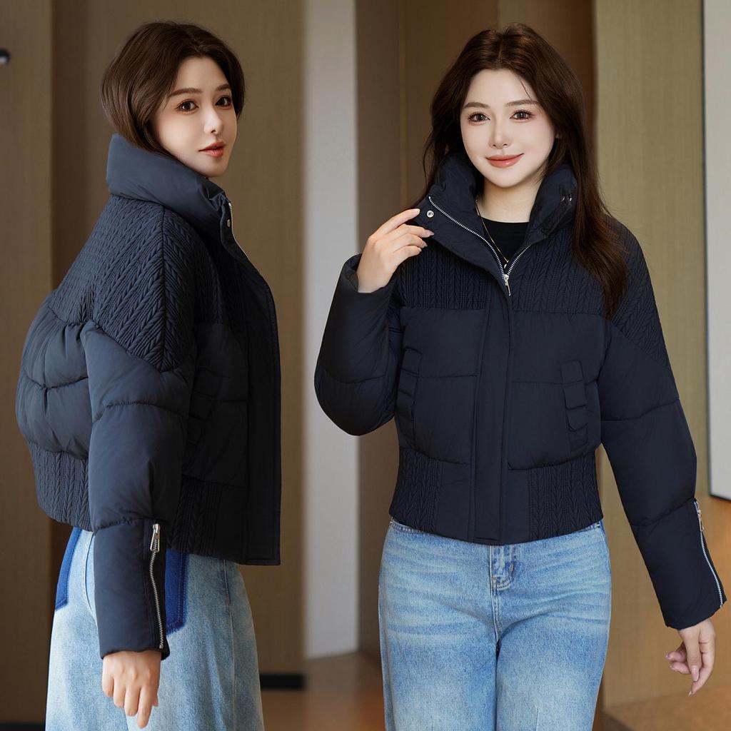 Chic Slimming Women's Down Cotton Jacket - Short, Warm, Stylish for Autumn/Winter 2025
