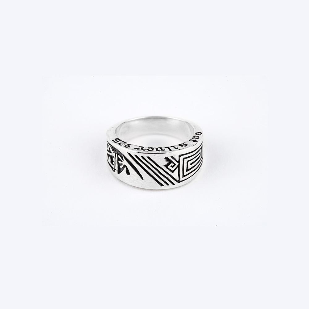 Froid Ancient-Letter Ring [925 Sterling Silver]