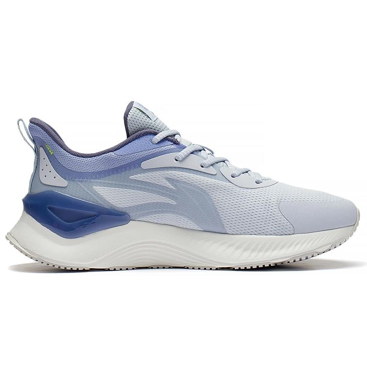 Li Ning YueYing Element Cushioning Slip Resistant Low top Running Shoes Men's Blue Purple ARHS009-8
