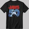 Jaws 50th Anniversary Short Sleeve White-Black Men's / Women's T Shirt Mens Womens Tees Top KA73