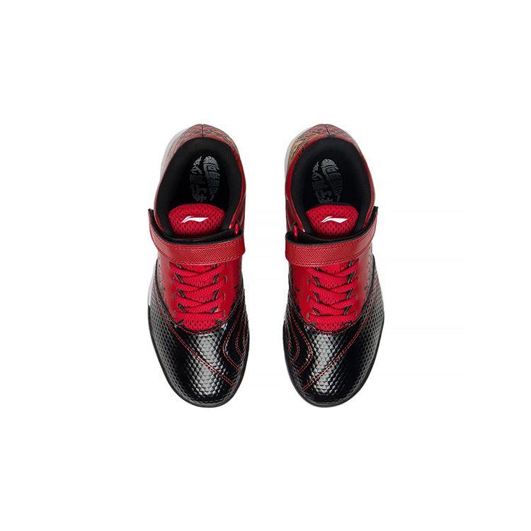 Li Ning Comfortable Durable Soccer Shoes Kids Footwear Red YKGS008-3