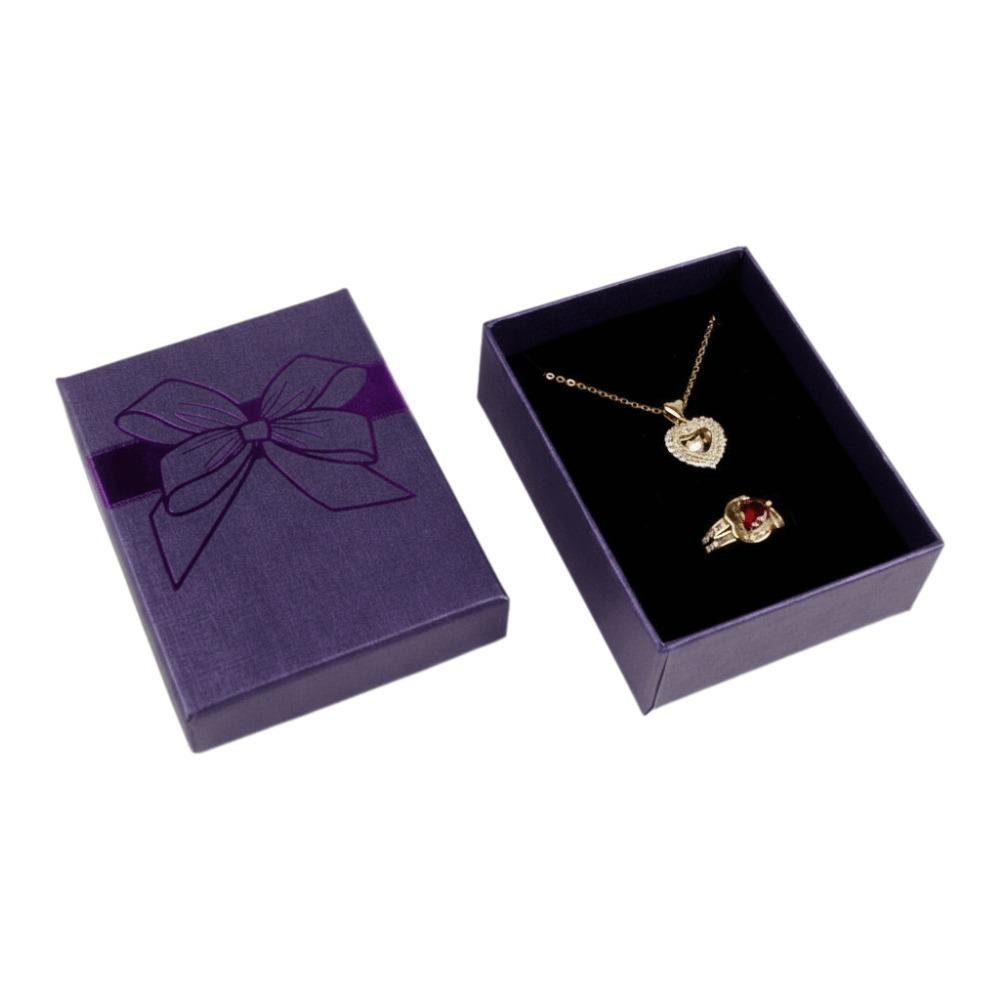 Bow Decoration Jewelry Container Storage Container Jewelry Storage Box Paper Box  For Her Wedding