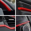 Red ABS Decorative Strip for 10th Gen Car Air Conditioner Vent